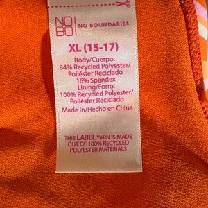 No Boundaries Bright Orange Apparel